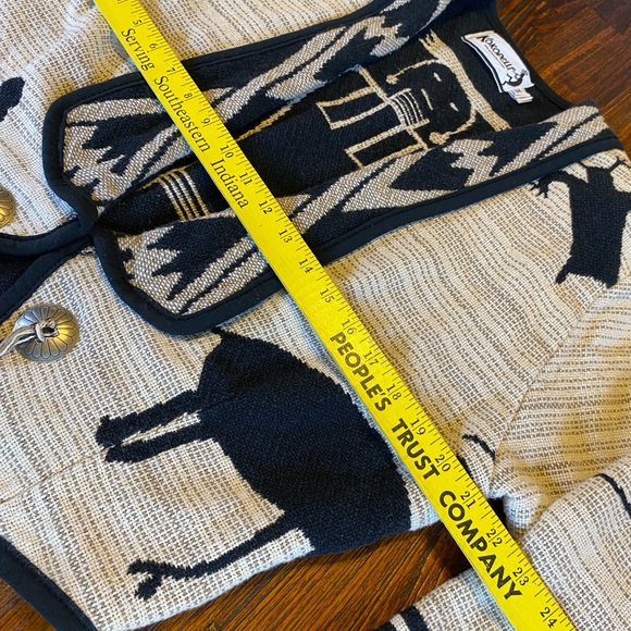 Vintage Women's Kokopelli South Western Shrug Jacket Aztec Tribal USA Size M - Picture 13 of 13